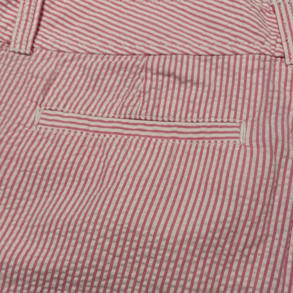 Lilly Pulitzer Pink Striped Scallop Hem Women Shorts, Size 8. - Picture 3 of 5